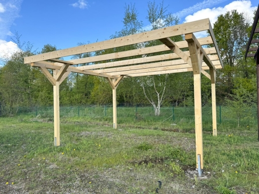 Carport Varel - 500x500 cm mit Metalltrapezblech (2.Wahl)