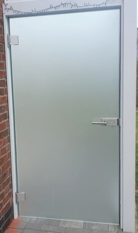 ESG - Glastür ohne Rahmen mit Schloss - 8 mm
