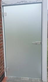 ESG - Glastür ohne Rahmen mit Schloss - 10 mm